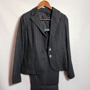 Banana Republic pinstripe wool suit
